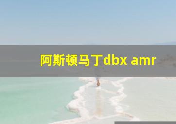 阿斯顿马丁dbx amr